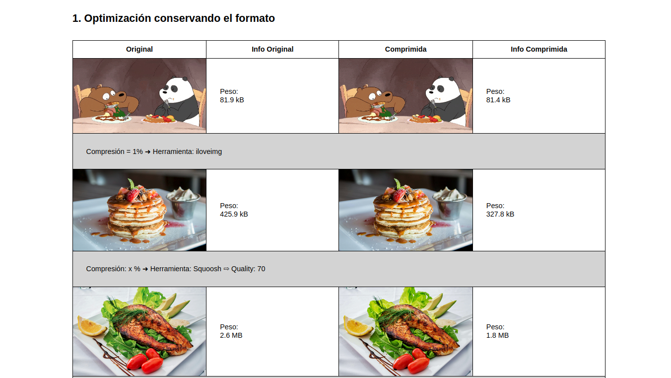 Captura de pantalla del sitio web personal